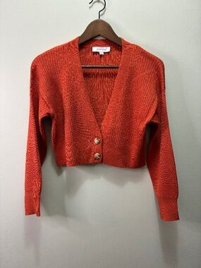 Cropped Rib Cardigan | Madison Grey
